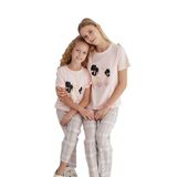 Sevim Kız Çocuk Kısa Kol Somon Pijama Takım C5T8N68 SOMON 116