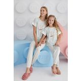 Sevim Kız Çocuk Kısa Kol Yeşil Pijama Takım C8T7N68 Yeşil 116
