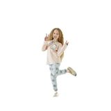 Sevim Kız Çocuk Uzun Kol Somon Pijama Takımı C8T5N9O1 SOMON 140/9-10 YAŞ