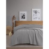 Sevim Tek Kişilik Waffle Pike 160x230 cm - %100 Pamuk - Petekli Tasarım - Gofre Pike - Gri