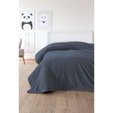 Sevim Tek Kişilik Wellsoft Battaniye - Yumuşak, Polar, Peluş Battaniye - 160X210 cm - Füme - 160 x 210 cm