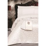 Sevim Tivoli 8 Parça Çeyizlik Set- Havlulu Şönil Pike Takımı- Gelin Seti-Nirvana - Krem - 240 x 260 cm