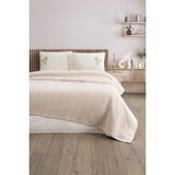 Sevim Tivoli Çift Kişilik Jakarlı Pike Takımı-4 Parça Yatak ÖRTÜSÜ-220X240 Cm-Bej