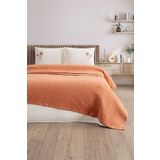 Sevim Tivoli Çift Kişilik Jakarlı Pike Takımı-4 Parça Yatak Örtüsü-220x240 cm-Kayısı