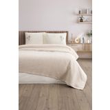 Sevim Tivoli Çift Kişilik Nakışlı, Jakarlı Dokuma Pike Takımı-220x240 cm-Bej