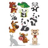 Sevimi Hayvanlar Sticker Set -2 11 Parça Telefon, Tablet, Defter, Laptop Sticker