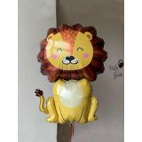 Sevimli Aslan Figürlü Folyo Balon Doğum Günü Parti Balonu 101 cm