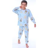 Sevimli Astronot Bobi Mavi Çocuk Pijama Takımı