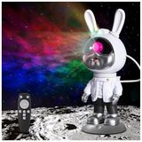 Sevimli Astronot Galaxy Projektörü Gece Lambası, 8 Farklı Yansıtma Modu Galaksi Projeksiyonu, Uzaktan Kumandalı, Ayarlanabilir Parlaklık, Çocuklar ve Yetişkinler İçin Gökyüzü Yıldız Projektörü