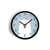 Sevimli Ayı Çocuk Odası Duvar Saati - 30cm - Önü Camlı Siyah Kasa - Sessiz Mekanizma, JH1006S30SKP