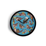 Sevimli Ayı Temalı Çocuk Odası Modern Duvar Saati - 25cm - Önü Camlı Siyah Kasa - Sessiz Mekanizma, JH0142S25SKP