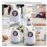 Sevimli Ayıcıklı Işıklı Hava Nemlendirici Buhardanlık Buhar Makinası Difizör 300 ml - Beyaz