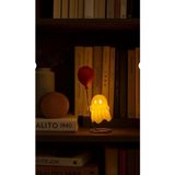 Sevimli balonlu Hayalet Figürü, 10x11 cm, Beyaz, Pilli LED Mumlu, Masa Üstü Dekoratif Aksesuar