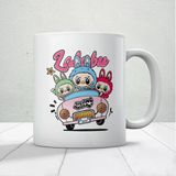 Sevimli Canavar Labubu Baskılı Hediyelik Kupa Mod2