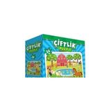 Sevimli Çiftlik Hayvanları Kutulu Yer Puzzle/yapboz 24 Parça 44X62CM