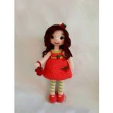 Sevimli Çilek Bebek Amigurumi Organik Oyuncak
