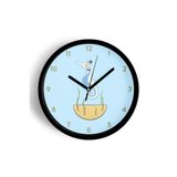 Sevimli Denizatı Modern Çocuk Odası Duvar Saati - 35cm - Önü Camlı Siyah Kasa - Sessiz Mekanizma, JH0573S35SKP