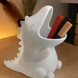 Sevimli Dinozor Kalemlik - 3D Yazıcı Masaüstü Organizer - Çocuk Odası ve Ofis Aksesuarı