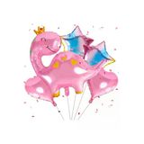 Sevimli Dinozor Konsept Pembe Dinozor Balon Set Pink Dinosaur Balloon