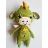 Sevimli Ejderha Amigurumi Organik Oyuncak