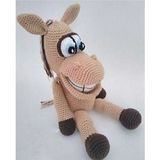 Sevimli Eşek Amigurumi Organik Oyuncak