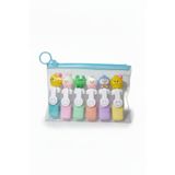Sevimli Figür Başlıklı Mini Fosforlu Keçeli Kalem-6lı Set-fosfor09