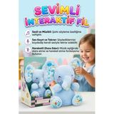 Sevimli Fil Sesli Müzikli Hareketli Kulaklı Ses Kaydeden Ve Taklit Eden Dans Eden Oyuncak Peluş