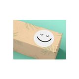 Sevimli Gülücükler Yuvarlak Mat Çıkartma Round Smile Sticker 4 Cm (40 Adet)