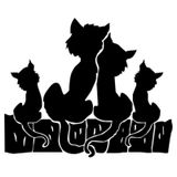 Sevimli Hayvan Ailesi Kedi Pet Sticker 2