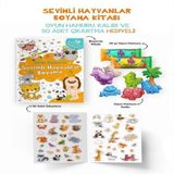 Sevimli Hayvanlar Boyama Kitabı - Oyun Hamurlu - 3 Yaş + 645619