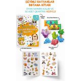 Sevimli Hayvanlar Boyama Kitabı - Oyun Hamuru, Oyuncak ve Çıkartma Hediyeli / 3 Yaş+