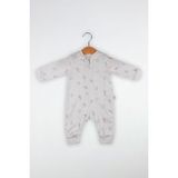 Sevimli Hayvanlar Desenli Unisex Tulum - Renkli - 3 - 6 Ay