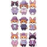 Sevimli Hayvanlar Sticker Telefon Laptop Notebook Tablet Defter Matara Stiker Etiket ST936