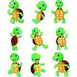 Sevimli Kaplumbağa Sticker Set 9 Parça Telefon, Tablet, Defter, Laptop Sticker
