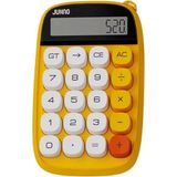 Sevimli Kare Tuşlu 10 Haneli Ldc Ekran Hesap Makinası Sarı Midastech - Renkli