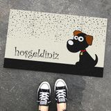 Sevimli Karsilama Kopek Tasarim Kapi Onu Ve Ev Ici Paspas 45X75 Cm