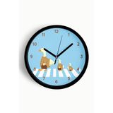 Sevimli Kazlar Çocuk Odası Duvar Saati - 30cm - Önü Camlı Siyah Kasa - Sessiz Mekanizma, JH1097S30SKP