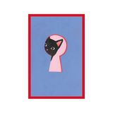 Sevimli Kedi Çizimli Hediye Not Kartı & Dekoratif Kartpostal – Eğlenceli ve Şık Tasarım | 10x15 cm