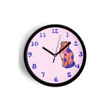 Sevimli Kedi Çocuk Odası Modern Duvar Saati - 30cm - Önü Camlı Siyah Kasa - Sessiz Mekanizma, JH0592S30SKP