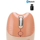 Sevimli Kedi Kablosuz Pudra-Bej Mouse Bluetooth + Dual Mode