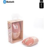 Sevimli Kedi Kablosuz Sütlü Çay Bluetooth Mouse