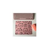 Sevimli Kedi Mouse Pad, 21X17 Cm, Kaymaz Taban, Ev, Ofis ve Oyun Için Rahat ve Yumuşak Mousepad - Pembe