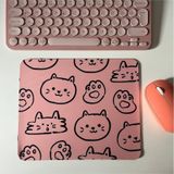 Sevimli Kedi Mouse Pad, 21x17 cm, Kaymaz Taban, Ev, Ofis ve Oyun için Rahat ve Yumuşak Mousepad