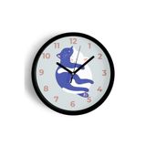 Sevimli Kediler - İkiz Çocuk Odası Duvar Saati - 35cm - Önü Camlı Siyah Kasa - Sessiz Mekanizma, JH0899S35SKP