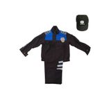 Sevimli Kids Çocuk Unisex Çocuk Mavi Polis Kıyafeti GÖRSEL 4 Yaş 9 Yaş Kostüm YNSCCKKYFT2