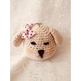 Sevimli Köpek Amigurumi Organik Anahtarlık Oyuncak