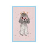 Sevimli Köpek Çizimli Şık Dekoratif Hediye Not Kartı ve Kartpostal | 10x15 cm