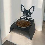Sevimli Köpek ve Kedi Tasarımlı, Ergonomik Paslanmaz Mama ve Su Kabı Küçük Model - Seçenek 1