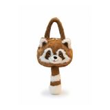 Sevimli Küçük Panda Crossbody Çanta, Büyük Kapasiteli Peluş Çanta, Karikatür Rakun Omuz Çantası bc9988
