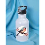 Sevimli Kuş Baskılı Matara Suluk 600 ml - Sporcu Suluğu, Büyük Suluk, Spor Matara, Sporcu Sulukları